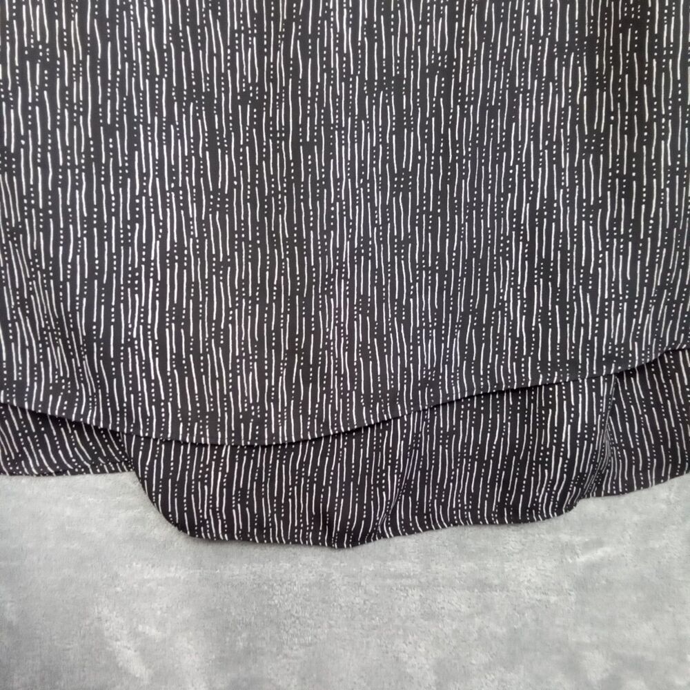 Worthington Women Large‎ Sleeveless Blouse Black And White Lined - Picture 5 of 7